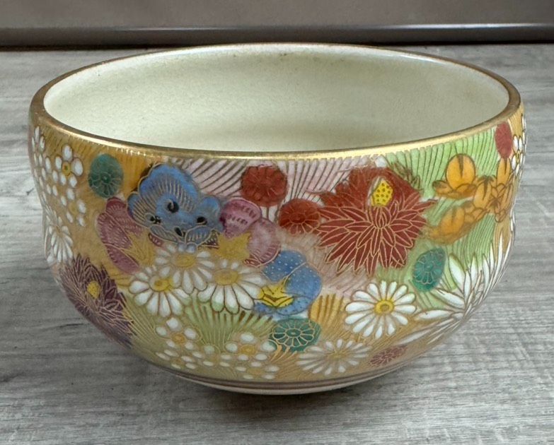 九谷 清峰 茶碗 茶器 茶道 茶道具 抹茶椀 骨董品 - メルカリ