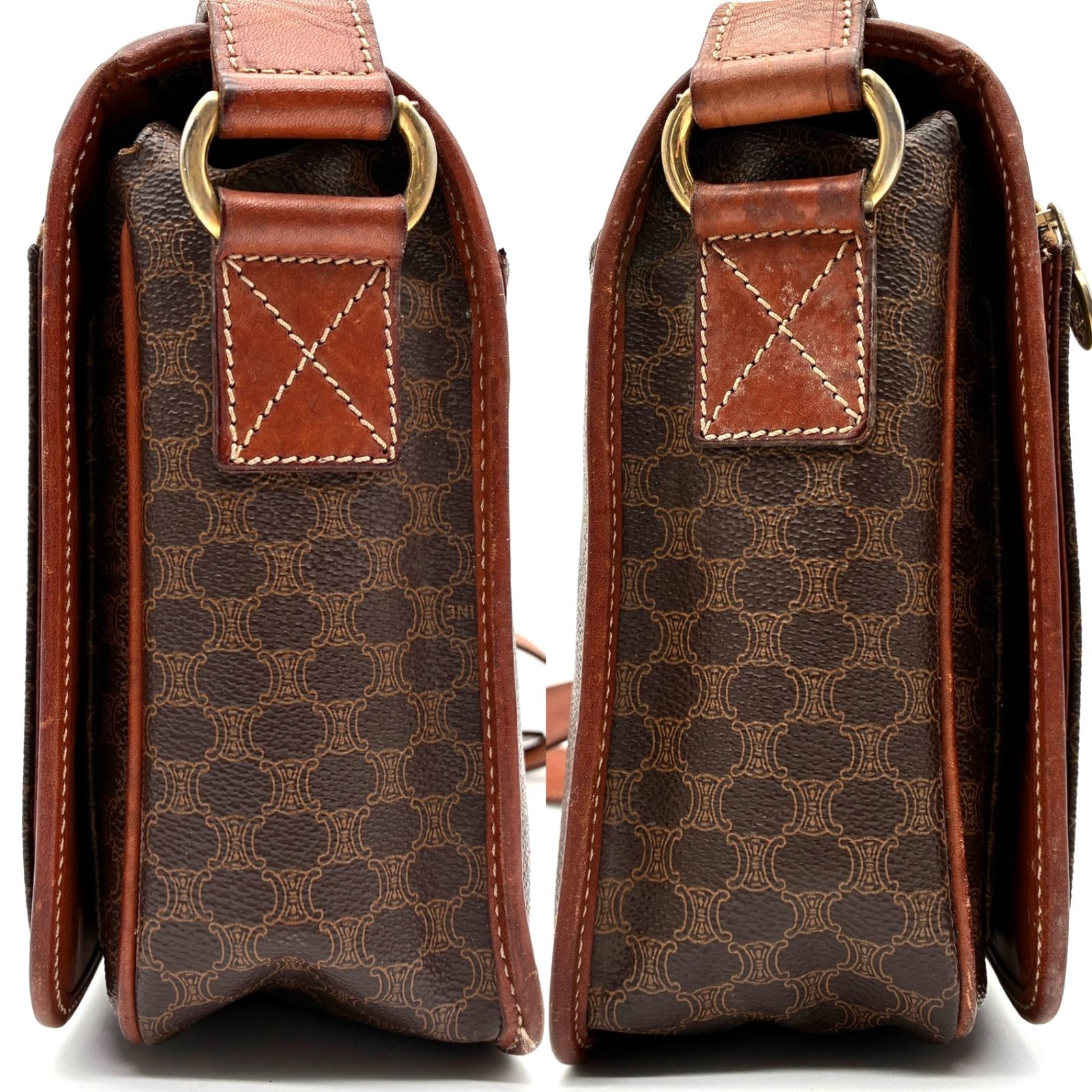 正規品 CELINE セリーヌ ショルダーバッグ マカダム トリオンフ 斜め