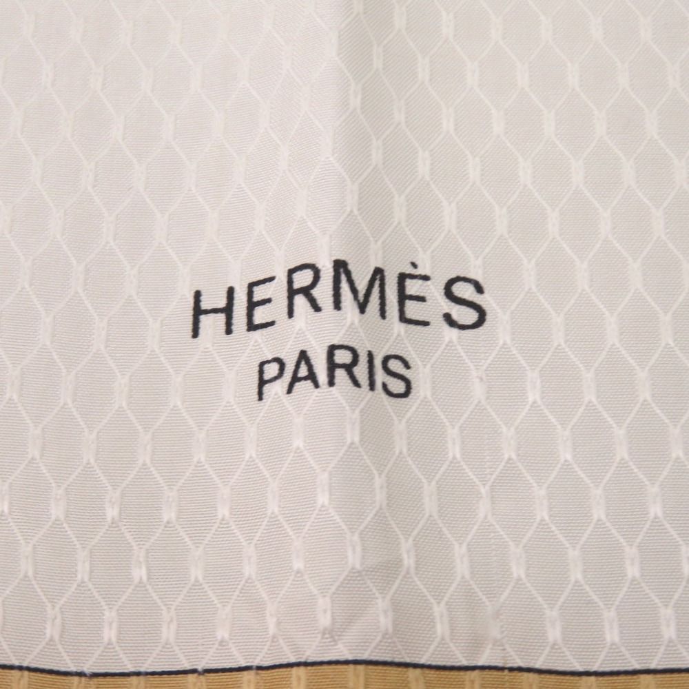 エルメス カレ90 INSECT 昆虫 シルク ベージュ スカーフ 0129 HERMES