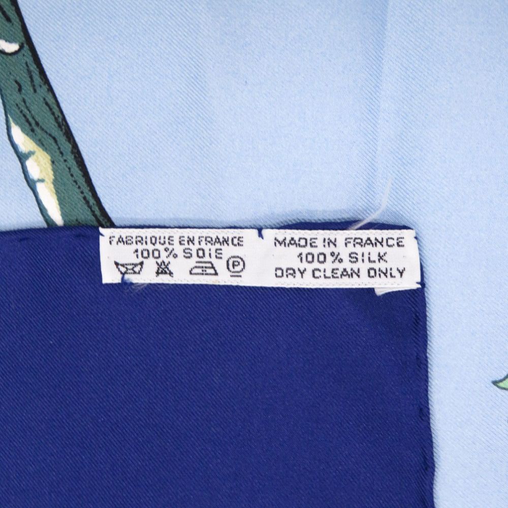  エルメス カレ90 SICHUAN 四川省 シルク ネイビー スカーフ 0124 HERMES その他 小物