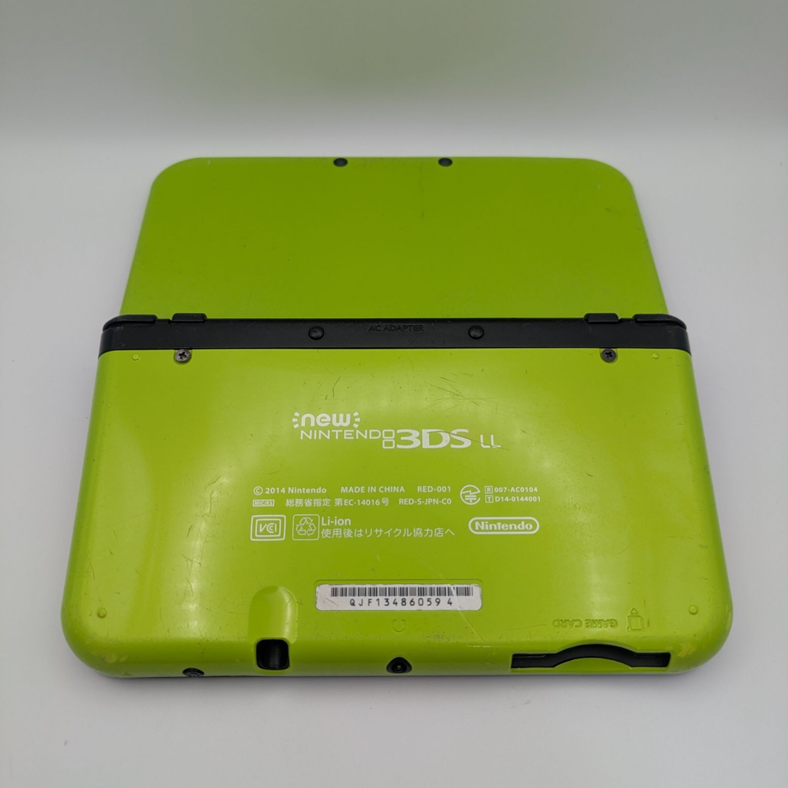  動作品 Newニンテンドー3 DSLL ライム ブラック 本体 本体(New 3DS LL) ニンテンドー3DS/2DS
