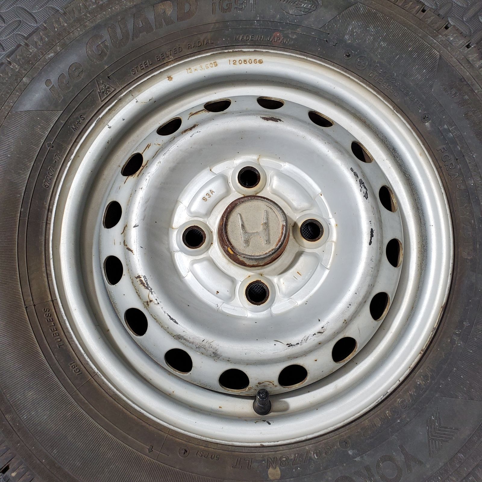 19 20 21年製 145 80 R 12 78 N LT ヨコハマ アイスガードiG 91 ホンダ アクティ スタッドレスタイヤ 冬タイヤ 1196