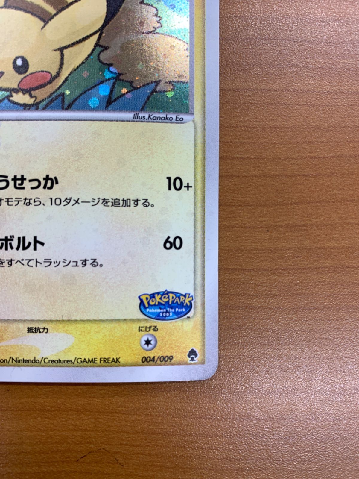 ポケパークのピカチュウ　プロモ　004/009 ポケパークのピカチュウ プロモ 004/009 ポケカ ポケモンカード