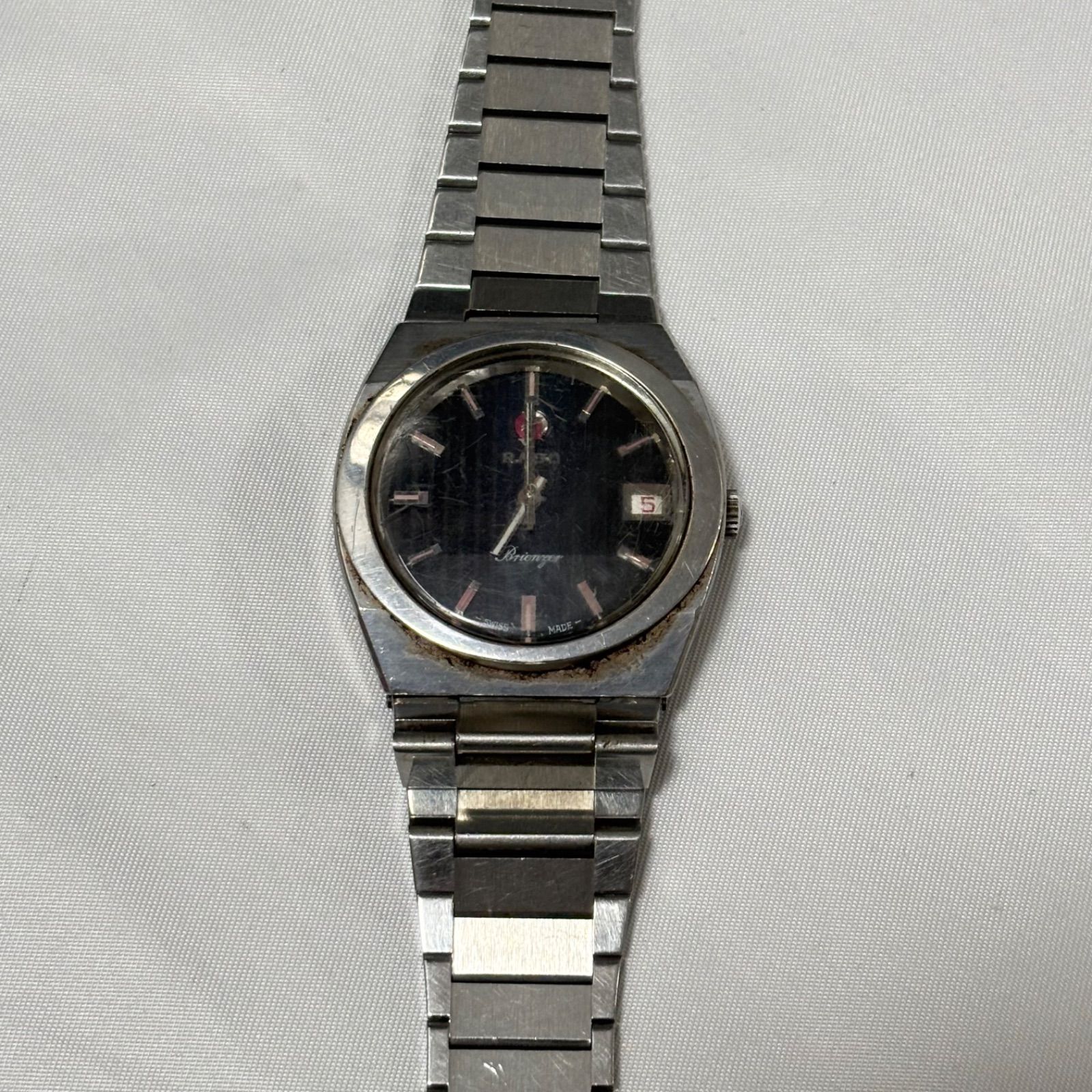 RADO ラドー Brienyer ブリエンツ 自動巻き腕時計 シルバー ネイビー 動作品 稼働品 品