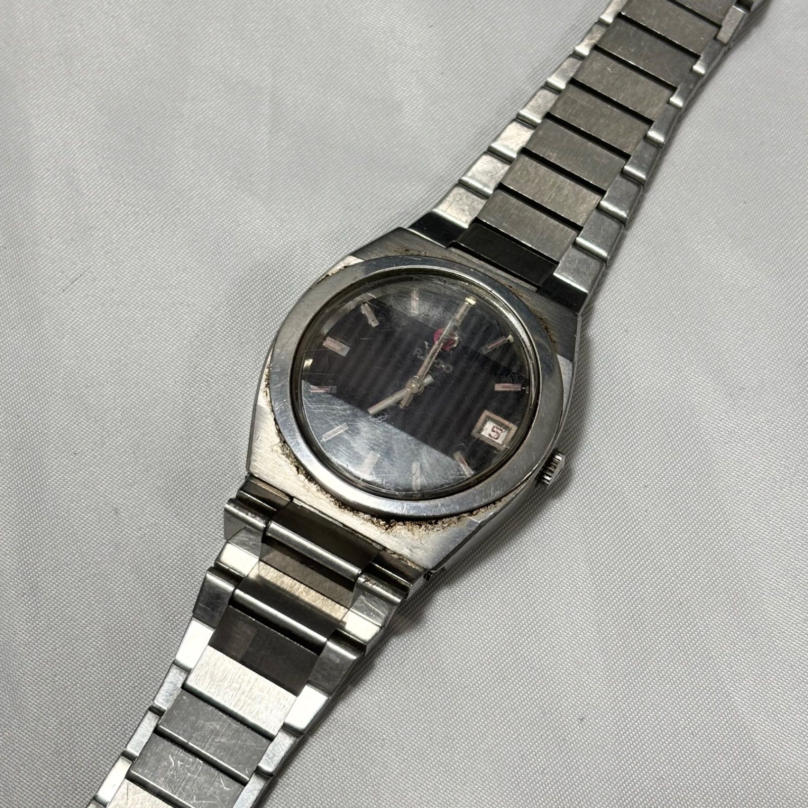 RADO ラドー Brienyer ブリエンツ 自動巻き腕時計 シルバー×ネイビー 動作品 稼働品 品