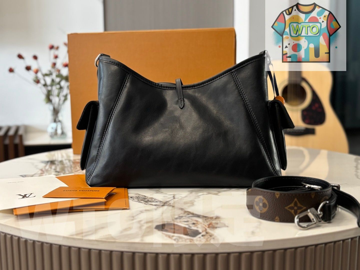 今日 CARRYALL DARK ミドルサイズ ハンドバッグ-WT0輸入