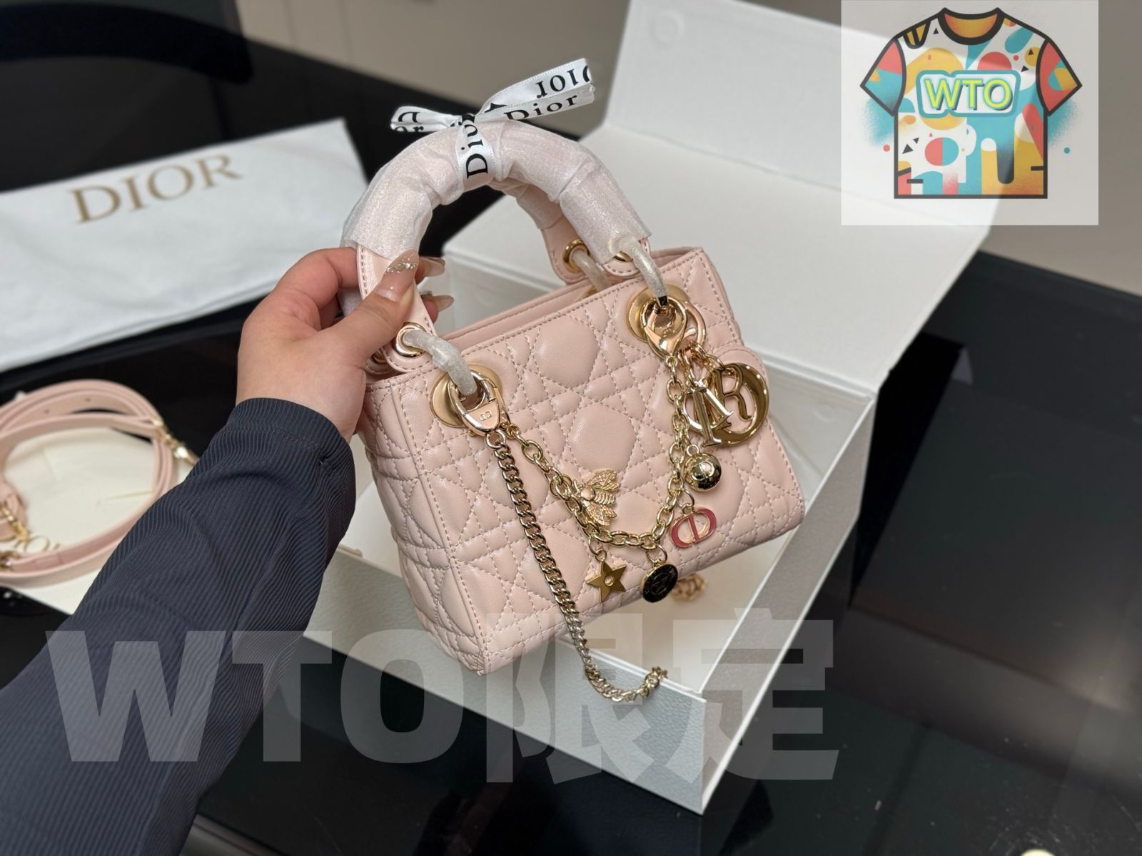 今日 DIOR Lady Dior ライディオール 羊皮バージョン-WT0輸入