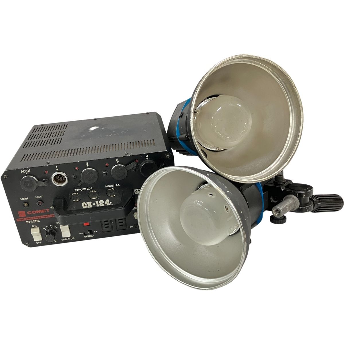 COMET CX-25IIIH 2個 セット COMET CX-124II ストロボ ジェネレーターセット コメット 2灯 撮影機材 H10579632