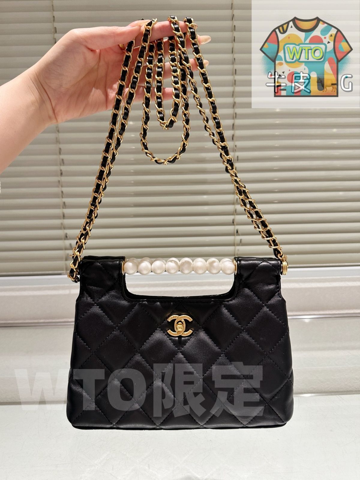 今日 Chanel New Pearl Clutch Evening Bag シャネル ニュー パール クラッチ イブニングバッグ -WT0輸入