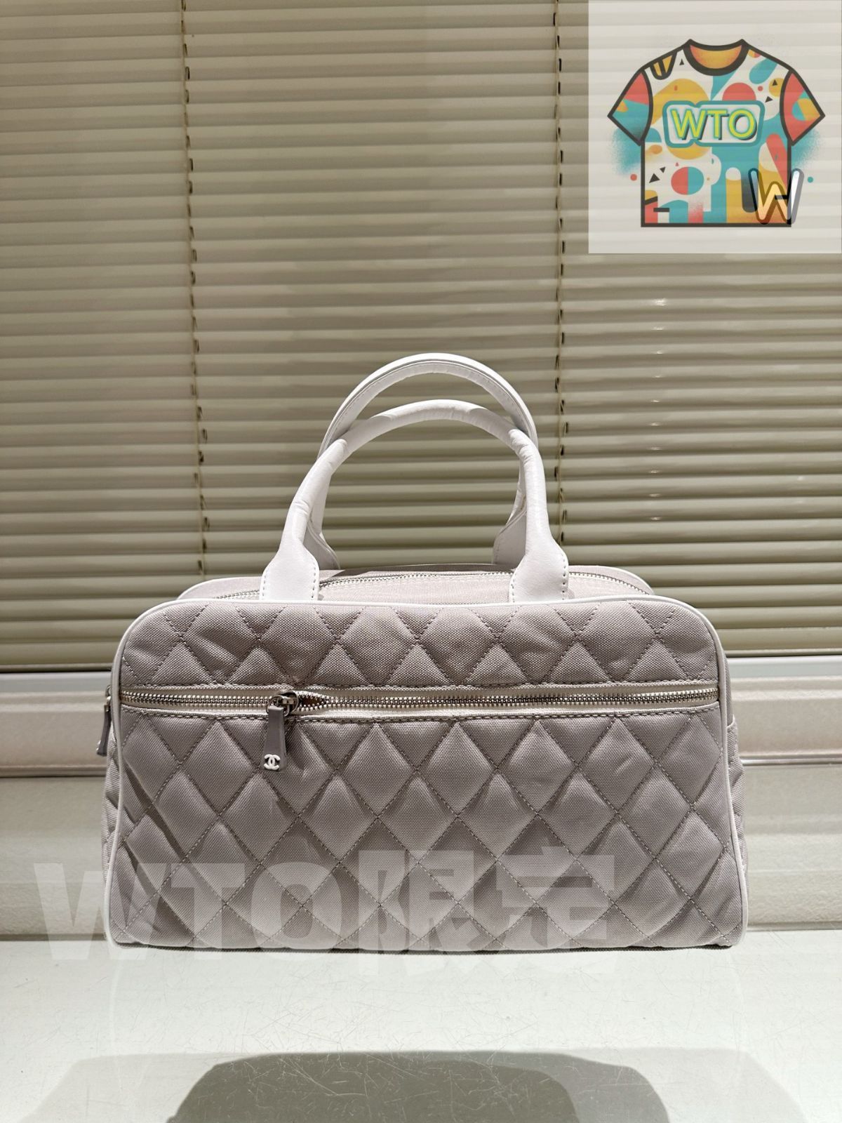 今日 Vintage CHANEL Bowling Shoulder Bag ヴィンテージ シャネル ボウリング ショルダーバッグ-WT0輸入