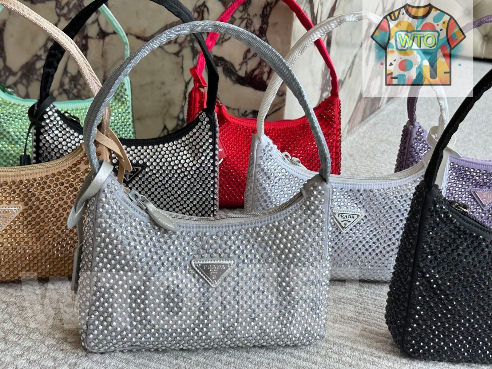 今日 Prada Hobo Nylon プラダ ホボ ナイロン アームバッグ-WT0輸入