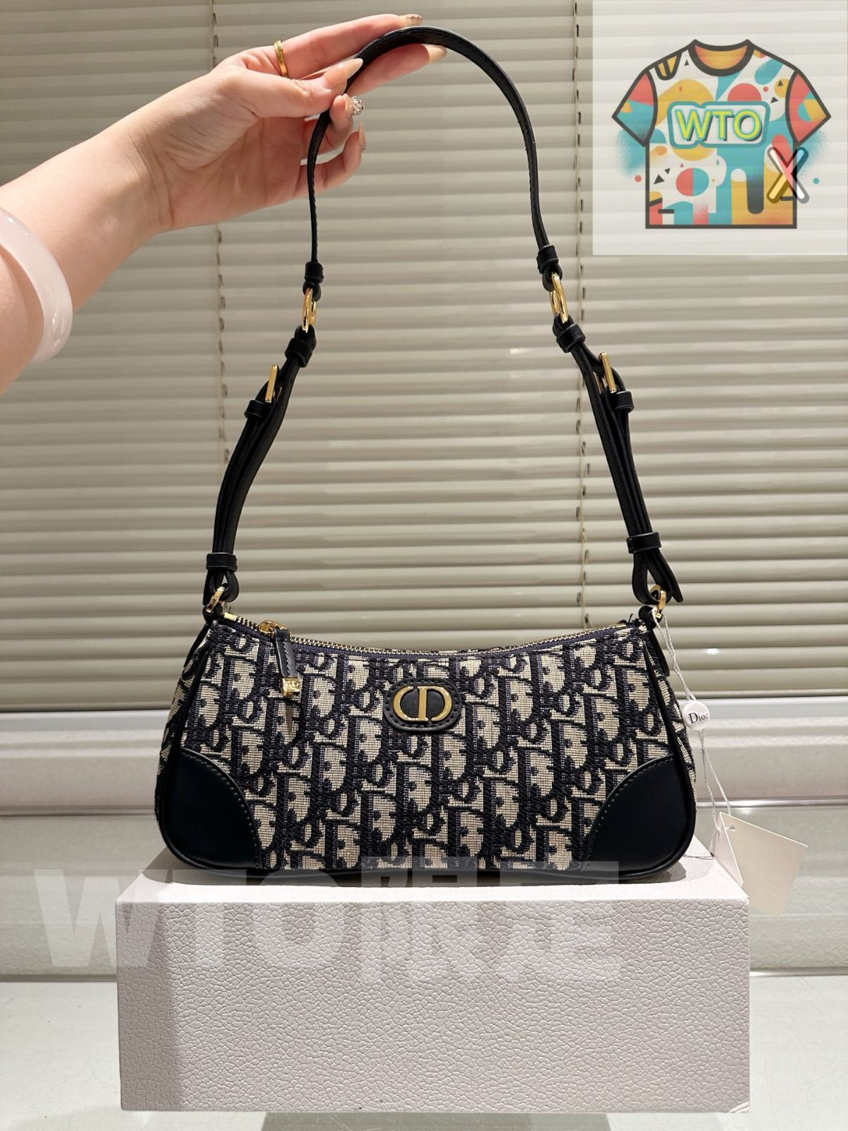 今日 DIOR Baguette Hobo Underarm Bag ディオール バゲット ホボ アンダーアームバッグ-WTO輸入3