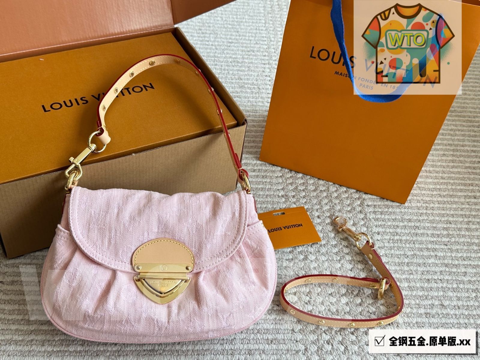 今日 Vintage Denim Bag ヴィンテージデニムバッグ-WT0輸入