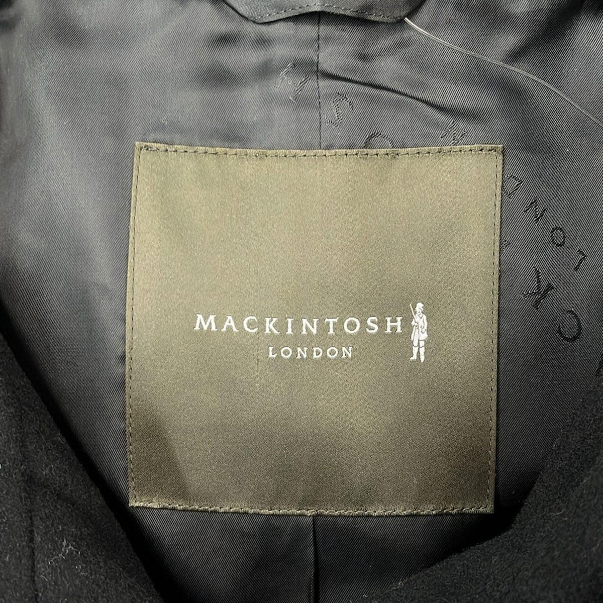MACKINTOSH LONDON 黒 ロングコート サイズ38 MACKINTOSH LONDON(マッキントッシュロンドン) コート サイズ38 M