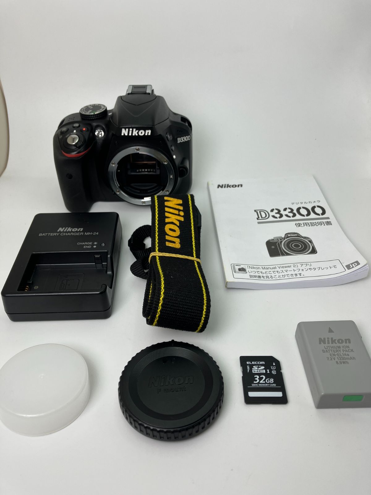 返品保証・動作確認済】Nikon D3300 + DX VR 18-55mm II レンズキット