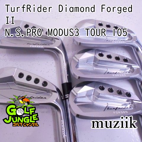 アイアンセット ムジーク TurfRider Diamond Forged II N.S.PRO MODUS3 TOUR 105 S 27 アイアンセット セット 地クラブ カスタム スチールシャフト おす