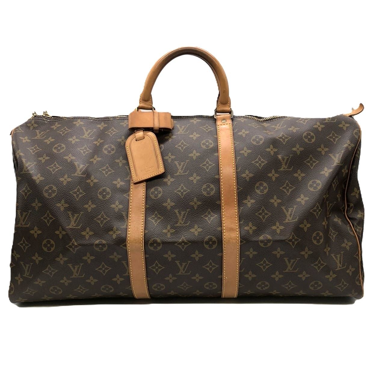 LOUIS VUITTON ルイ ヴィトン M41424 キーポル55 ボストンバッグ 旅行鞄 モノグラム ブラウン レディース メンズ ヴィンテージ ファッション