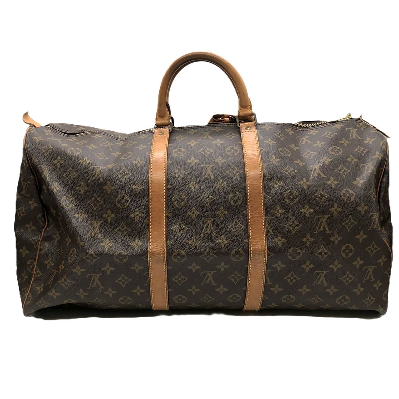 LOUIS VUITTON ルイ ヴィトン M41424 キーポル55 ボストンバッグ 旅行鞄 モノグラム ブラウン レディース メンズ ヴィンテージ ファッション