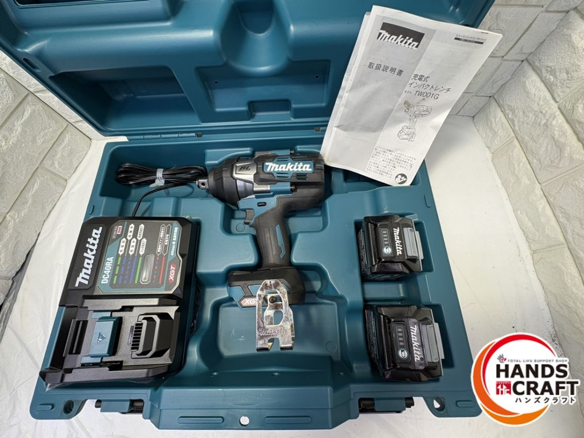 マキタ 40Vインパクトドライバー TW001GRDX フルセット バッテリー 充電器 ケース付 工具 makita