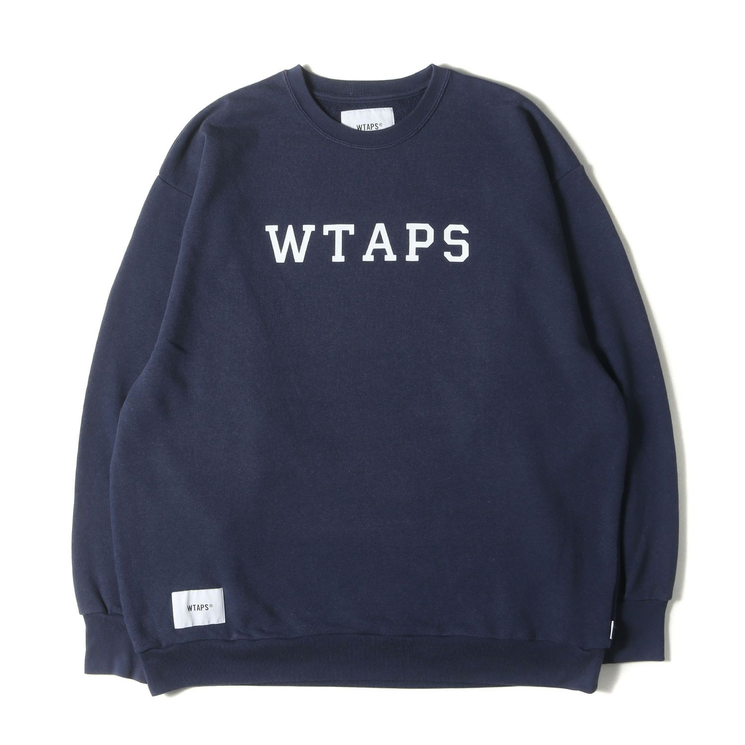 WTAPS ネイビー トレーナー WTAPS ダブルタップス スウェットトレーナー ネイビー サイズ：04