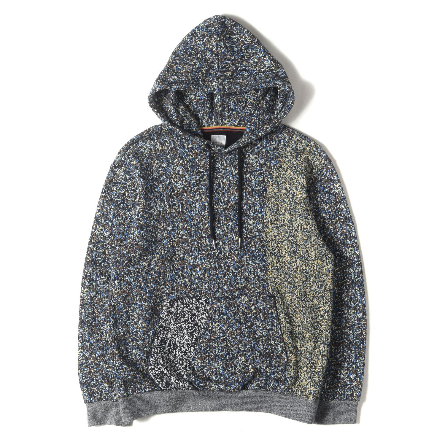 Paul Smith ポールスミス パーカー マルチカラー サイズ:M | モザイク柄 スウェットパーカー | トップス フーディー プルオーバー | 日本製【メンズ】【中古】【美品】【K4634】 美品】Paul Smith ポールスミス パーカー マルチカラー サイズ:M