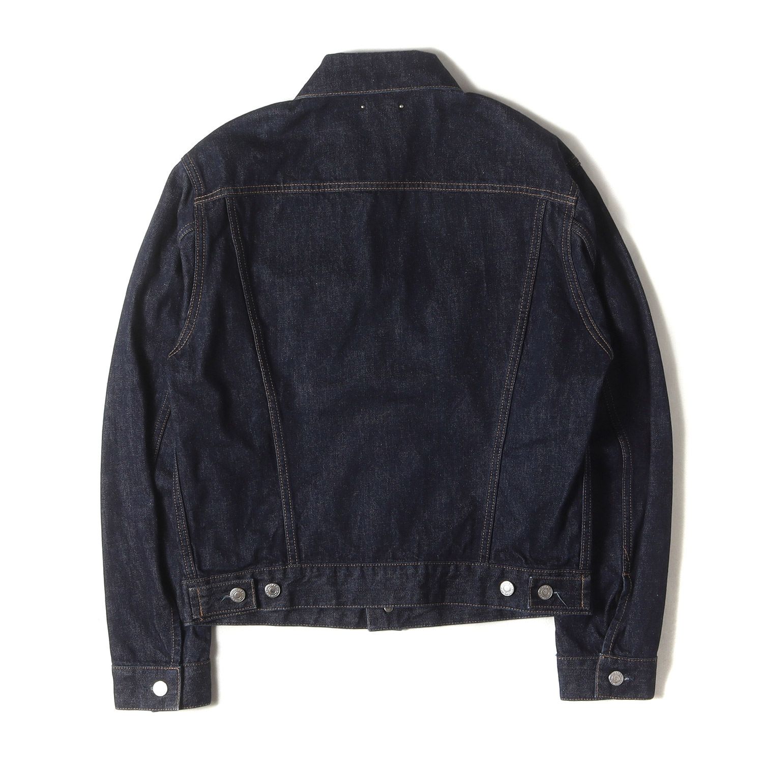 MINEDENIM マインデニム ジャケット インディゴ サイズ 2 リジッド デニム トラッカー ジャケット CF-GJKT RGD OWS GKT-801 アウター Gジャン ブルゾン 上着 メンズ