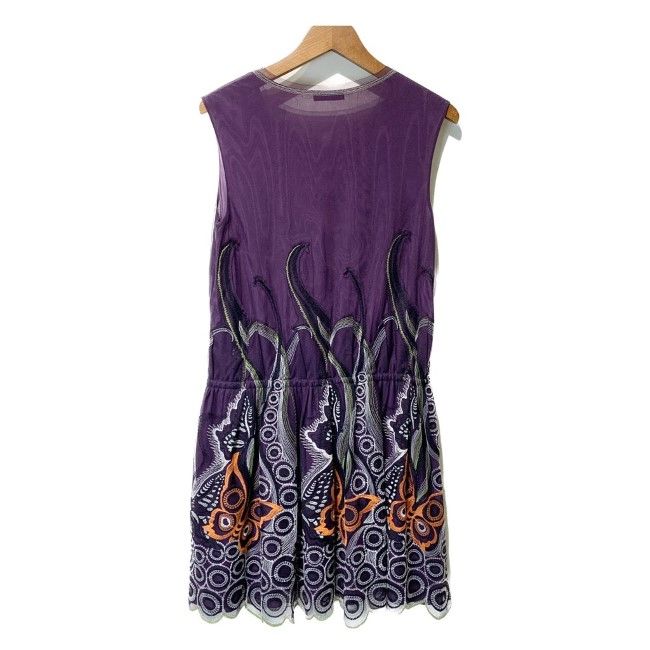 TAM ワンピース ノースリーブ 015-142375 ナイロン 古着