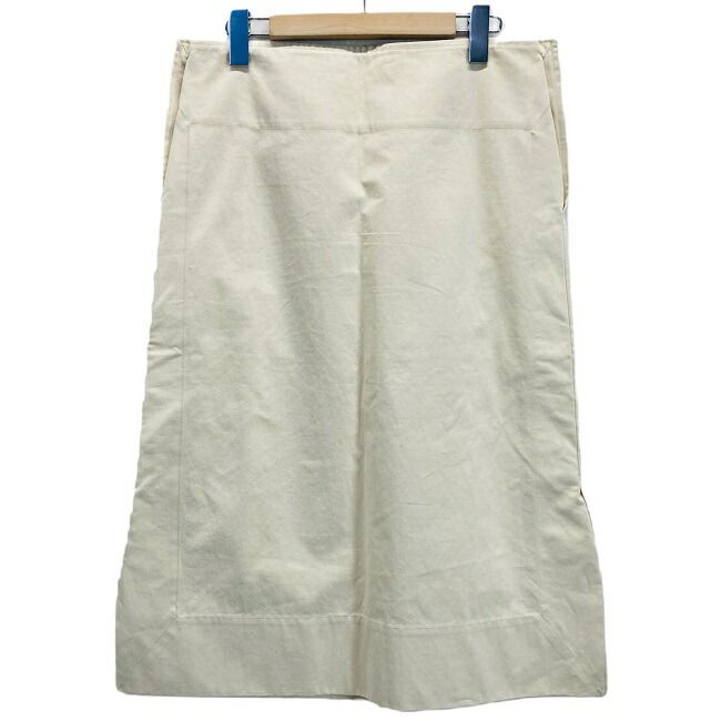 ISSEY MIYAKE タイトスカート ミディアム丈 無地 コットン フロントポケット サイドボタン IM11F6031 ドメスティック 古着