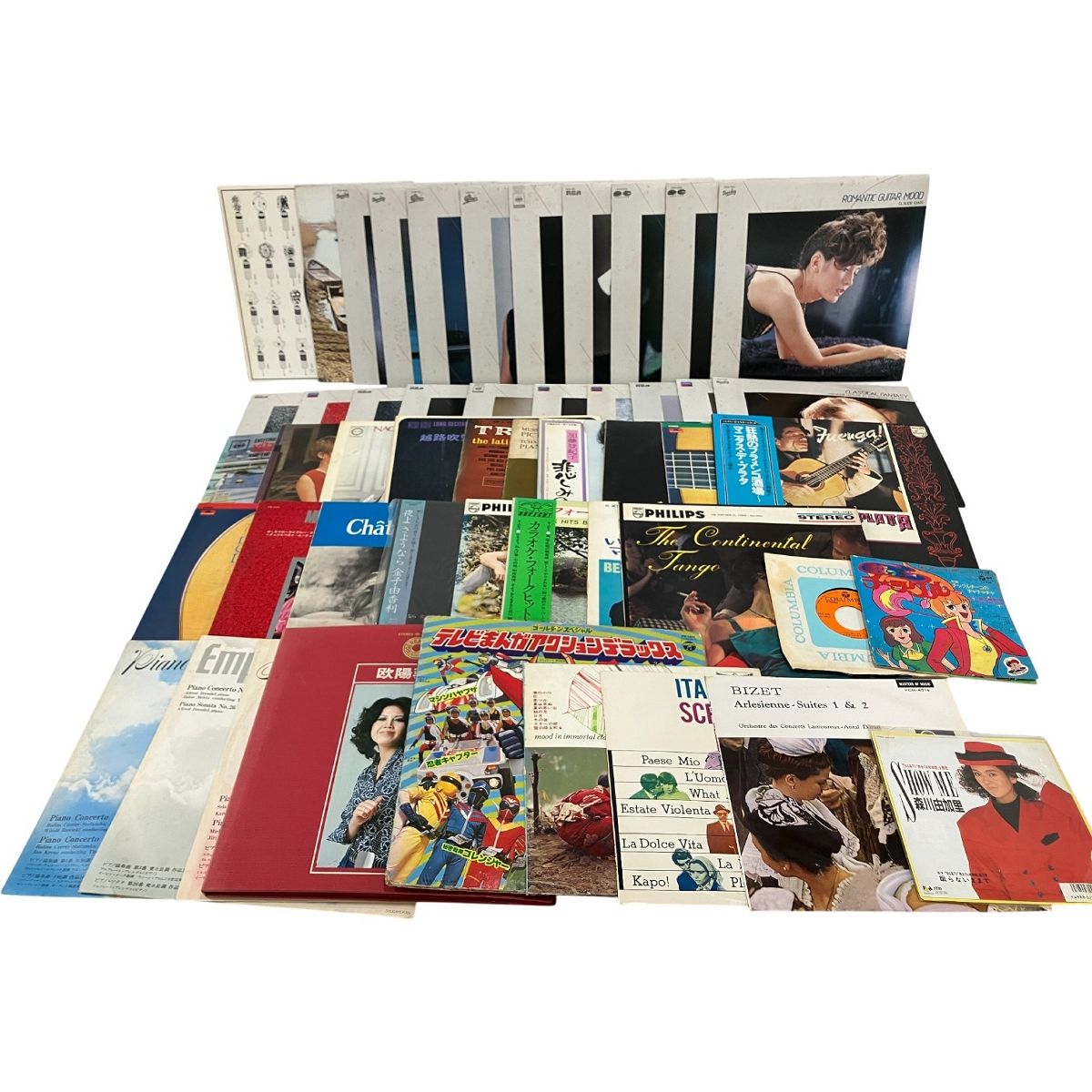 EP LP レコード 48枚 ジャンル 複数 おまとめ セット 洋楽 邦楽 アニメ 主題歌 加山雄三 等 オーディオ 趣味 レトロ ジャンク H10588723