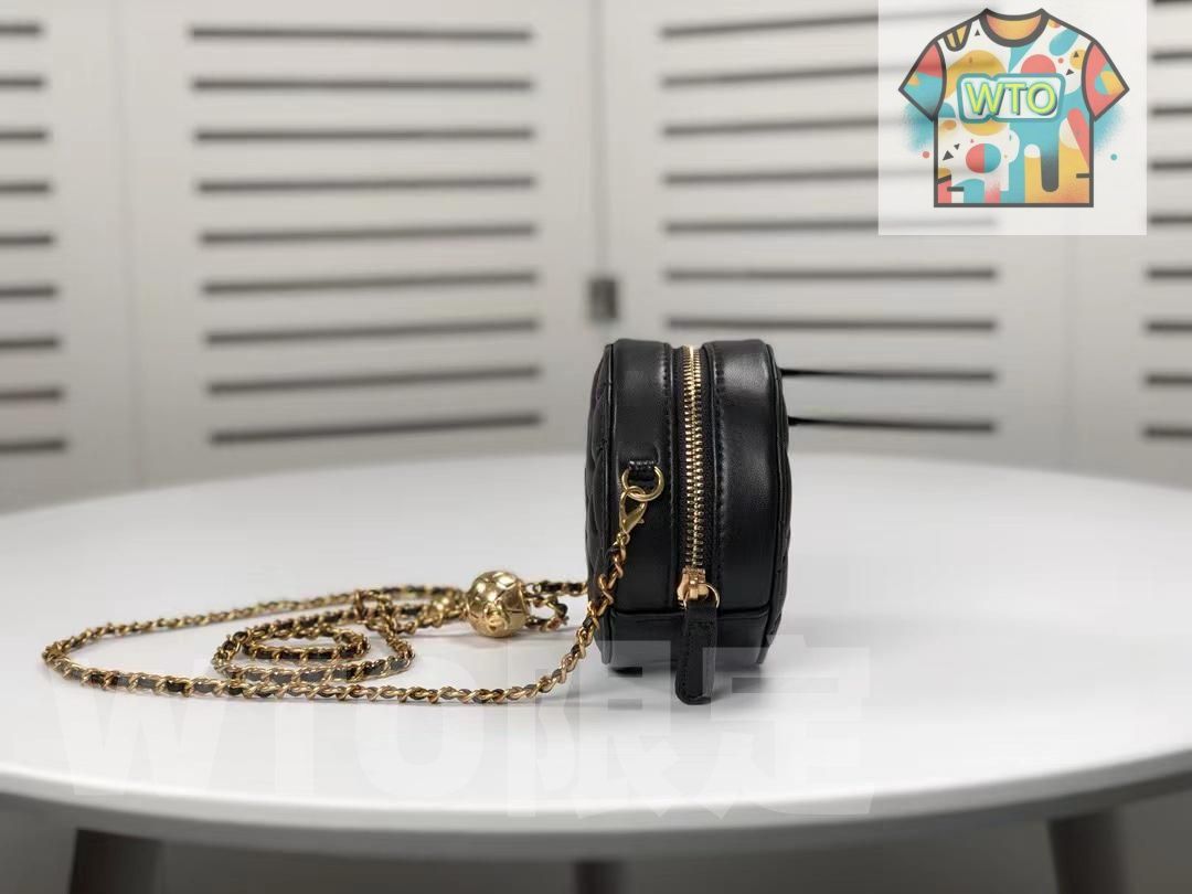  CHANEL チェーンショルダー バッグ マトラッセ 丸型 チェーンバッグ｜ ｜ ハンドバッグ バッグ