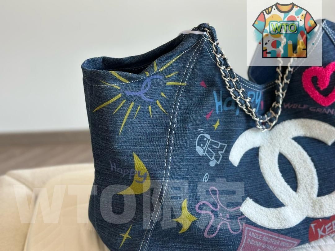 CHANELシャネルのスター同款デニム大サイズショルダーバッグ｜ ｜