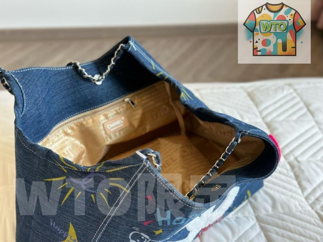 CHANELシャネルのスター同款デニム大サイズショルダーバッグ｜