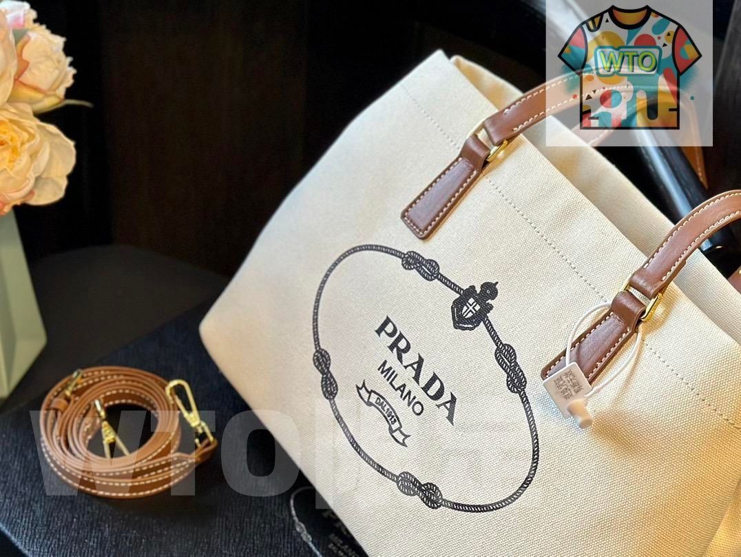  PRADAプラダの通勤必須のキャンバスショルダーバッグ｜ ｜ ハンドバッグ バッグ