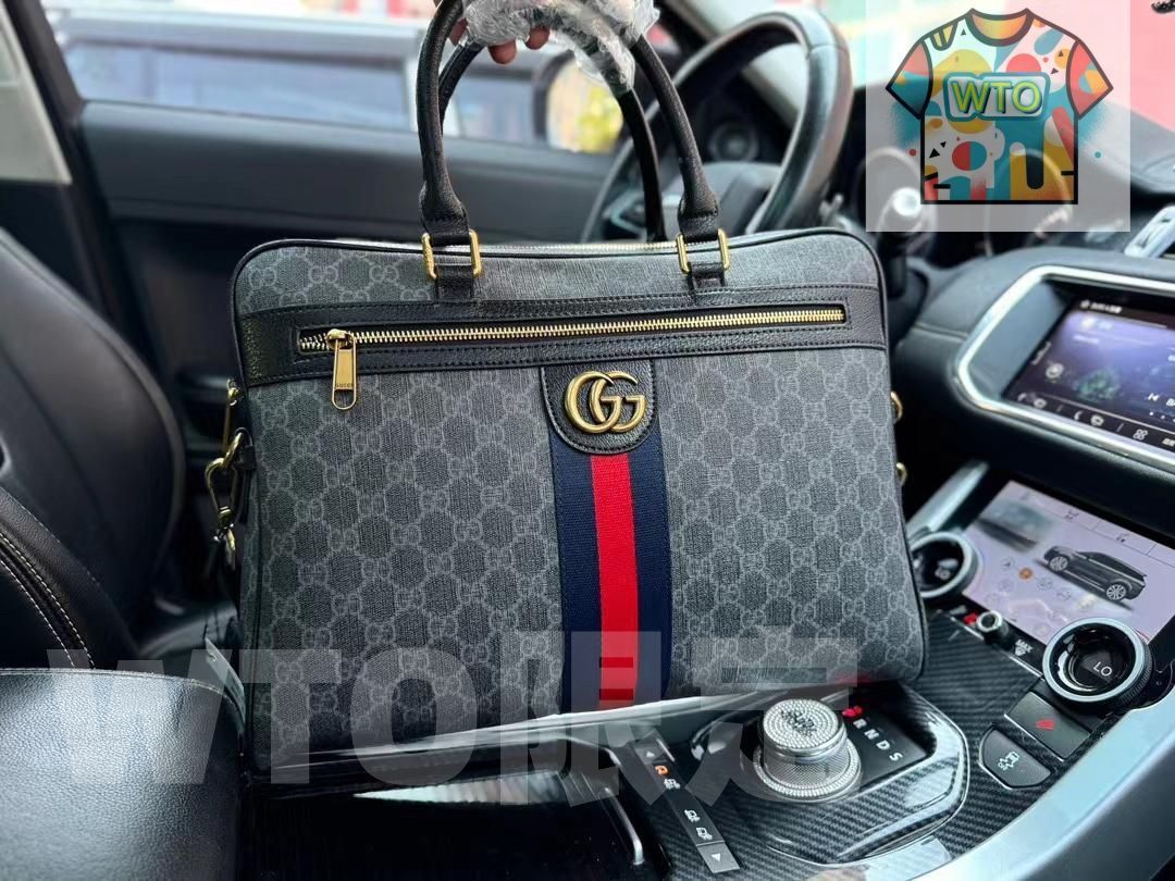 グッチ メンズ クラシック ビジネス ノートパソコン バッグ| |