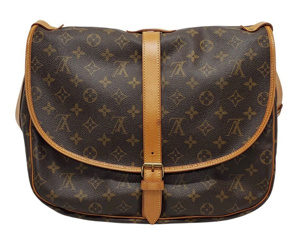 D2953◇美品【ルイヴィトン】ソミュール35 モノグラム ショルダー