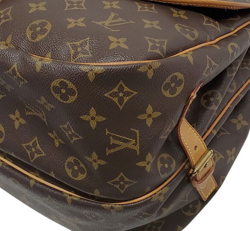 美品【LOUIS VUITTON】ショルダーバッグ　ソミュール35 モノグラム D2953◇美品【ルイヴィトン】ソミュール35 モノグラム ショルダー