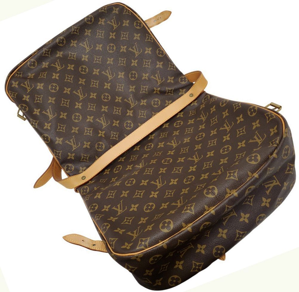D2953◇美品【ルイヴィトン】ソミュール35 モノグラム ショルダー