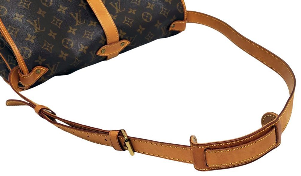 D2953◇美品【ルイヴィトン】ソミュール35 モノグラム ショルダー