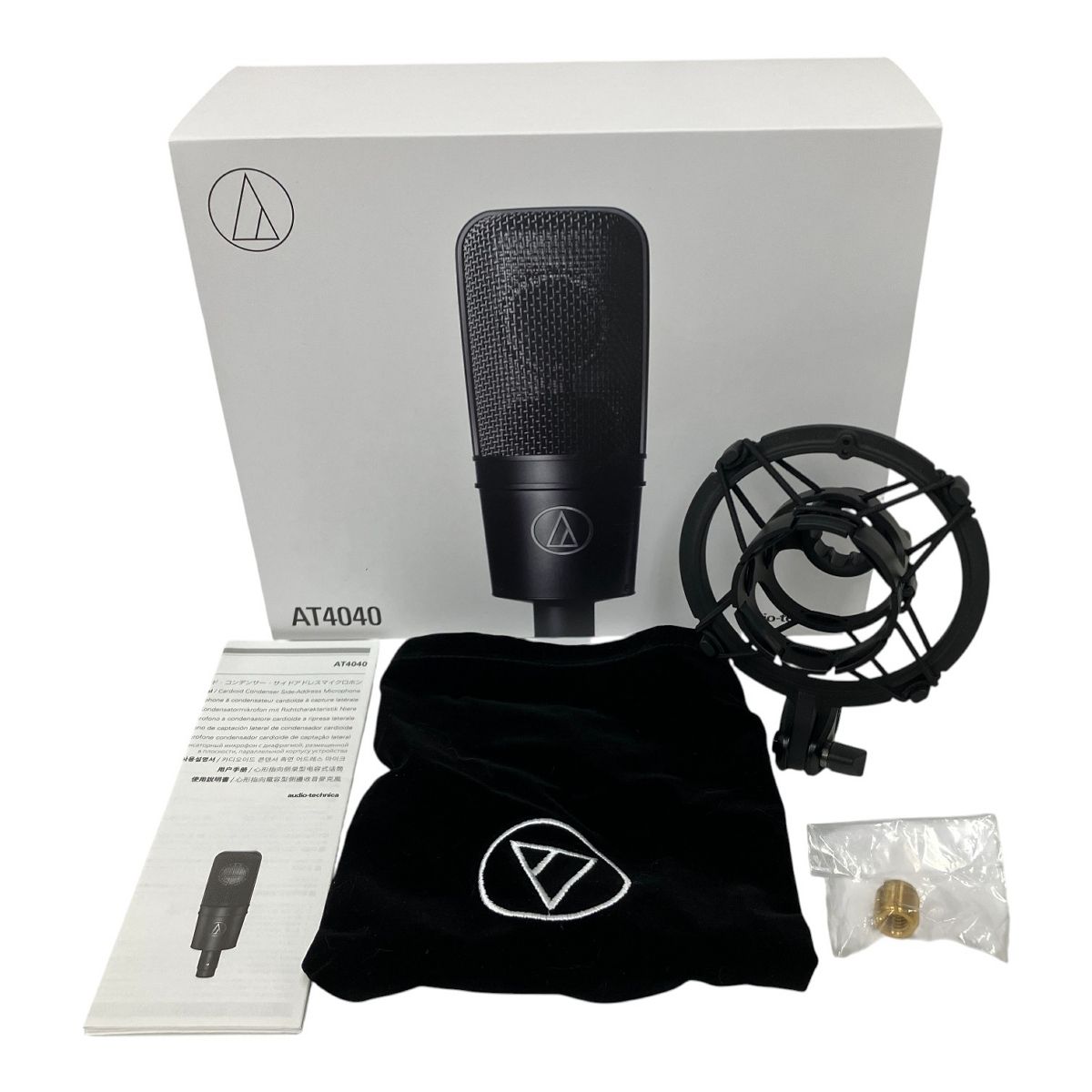 audio technica AT 4040 オーディオテクニカ コンデンサーマイク 音響機材 良好