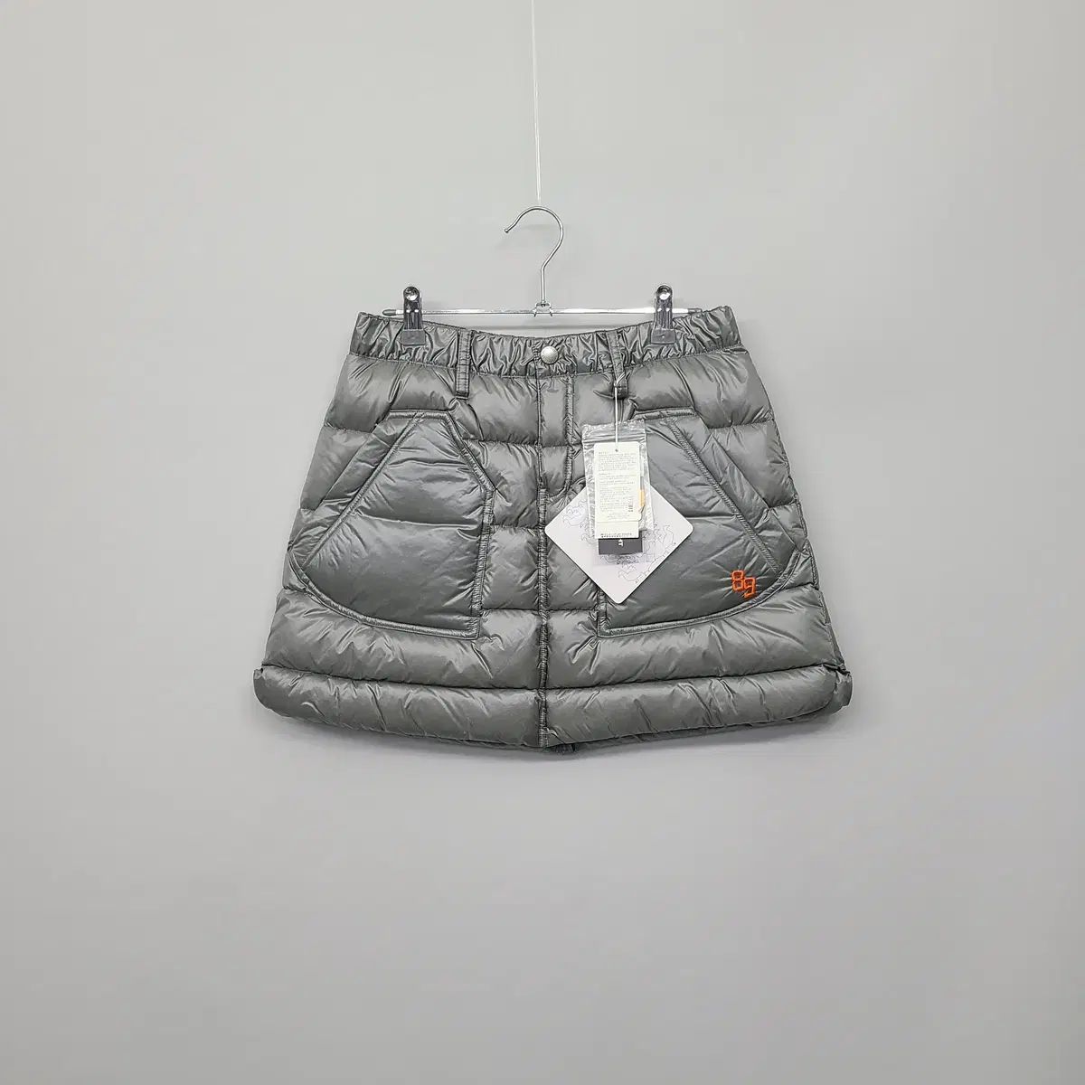 パーリーゲイツ ダウン ゴルフ スカート カーキグレー 2