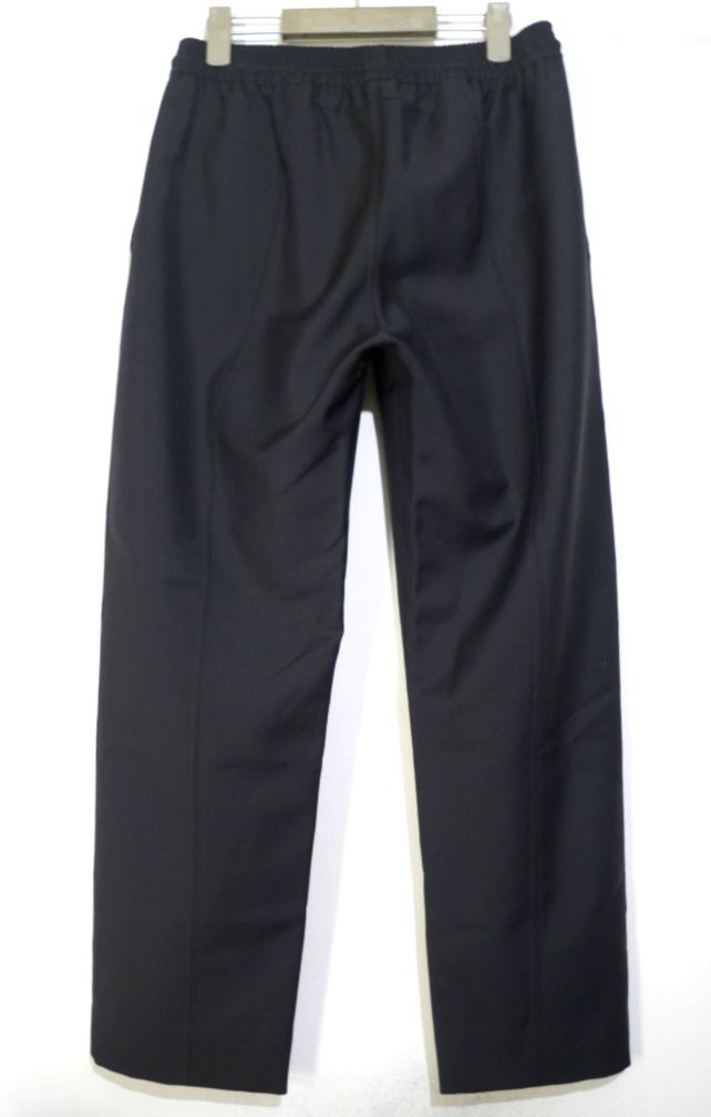 GIVENCHY ジバンシィ メンズ BM502L 100H モヘヤ混ウール素材 ドローコード イージー ワイド パンツ トラウザーズ スラックス 黒 46