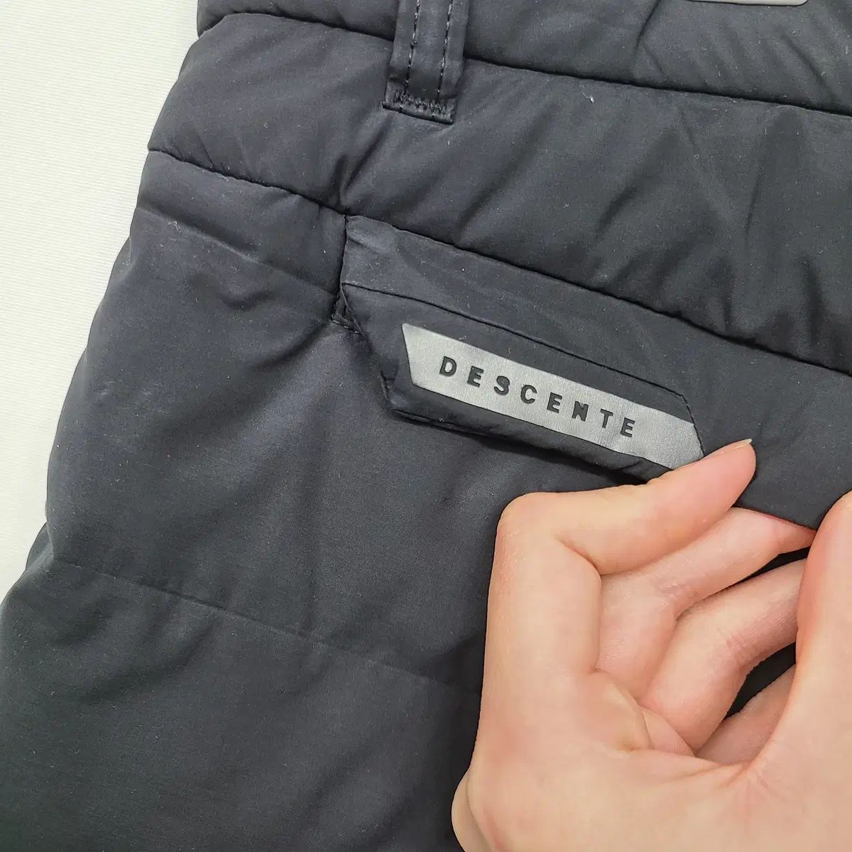 デサント ゴルフ メンズ キルティング ダウン ゴルフ パンツ ブラック