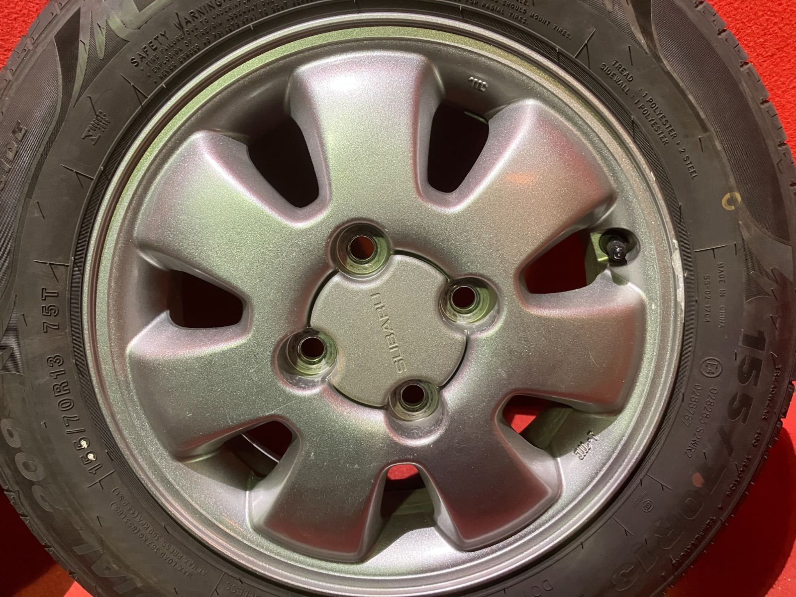 サマータイヤホイールセット 155 70 R 13 MINERVA x 4 5 46 100 H スバル サンバーディアスワゴン 4本SET