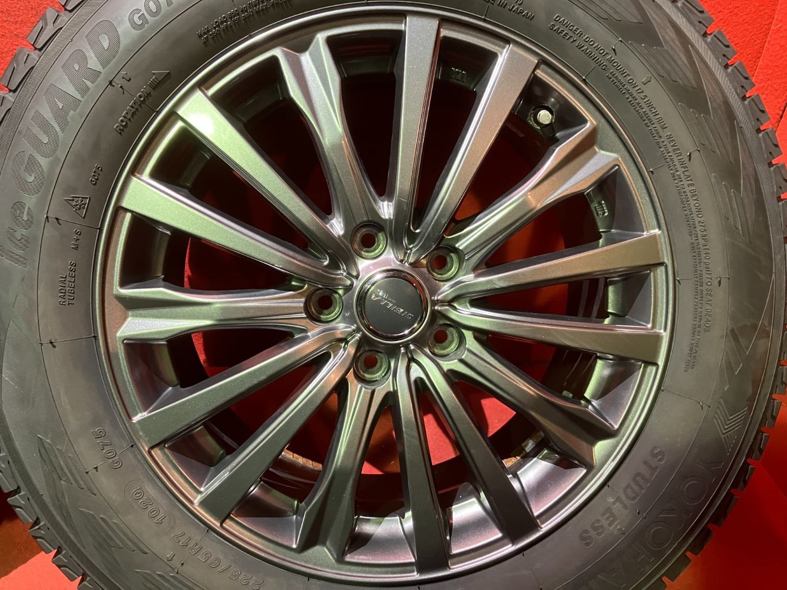 スタッドレスタイヤホイールセット 225 65 R 17 G 075 x 7 0 48 114 3 5 H 社外 シビラ 4本SET