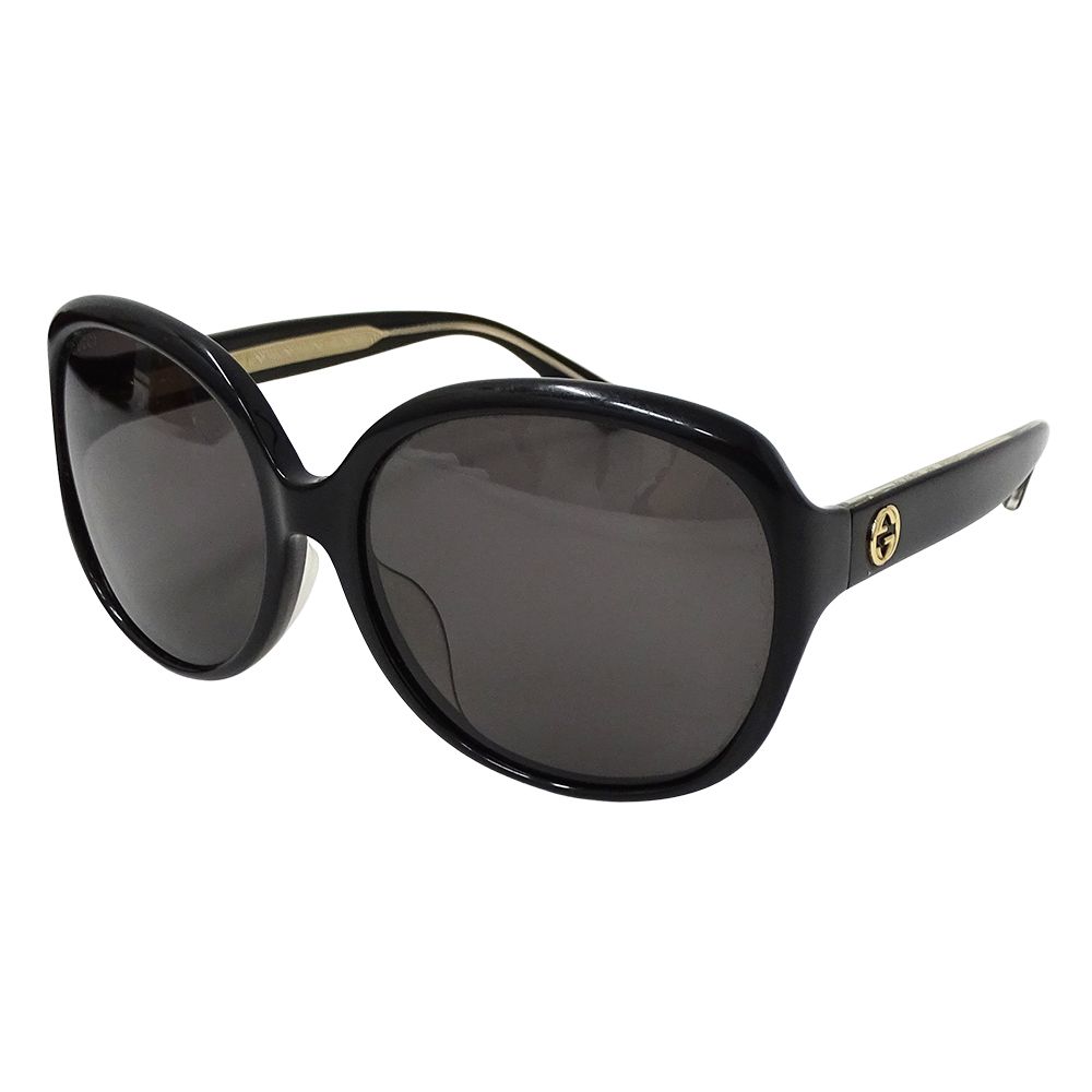 グッチ GUCCI サングラス レディース ブランド ブラック GG0080SK サイズ61 17 130 おしゃれ かっこいい おでかけ