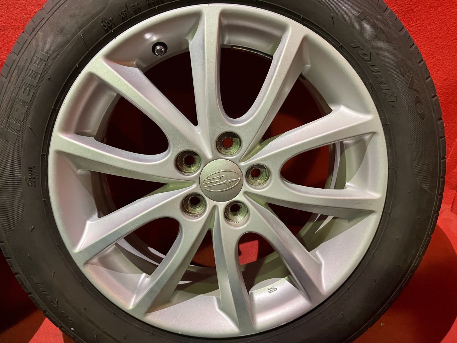 サマータイヤホイールセット 205 55 R 16 PIRELLI P 7 EVO x 6 5 J 48 100 H スバル インプレッサ 4本SET