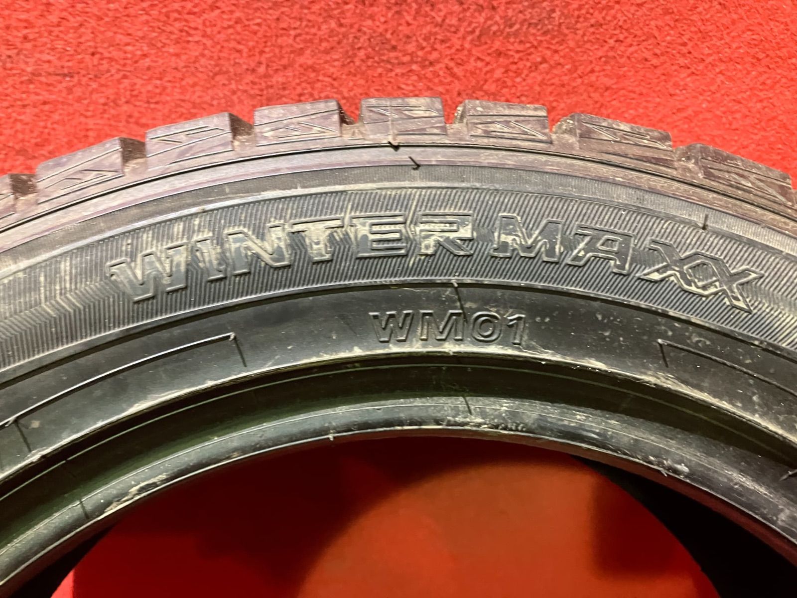  スタッドレスタイヤ 195 55 R 15 DUNLOP WM 01 4本SET 15インチ スタッドレス