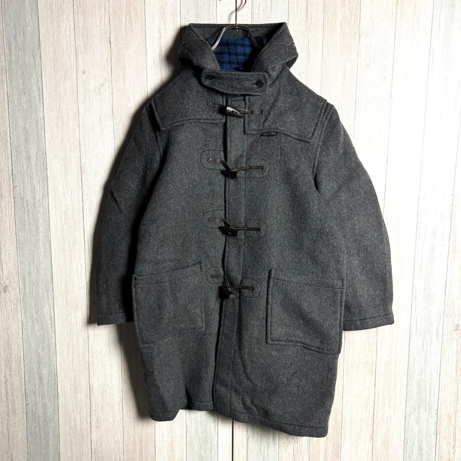 70s 英国製 gloverall グローバーオール ダッフルコート グレー 38