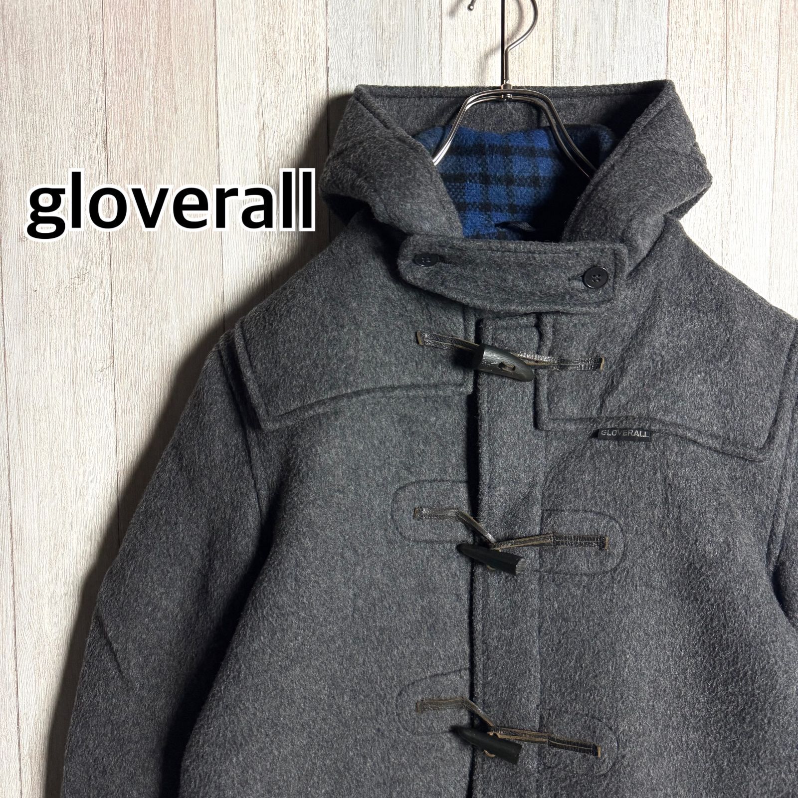 70s 英国製 gloverall グローバーオール ダッフルコート グレー 38