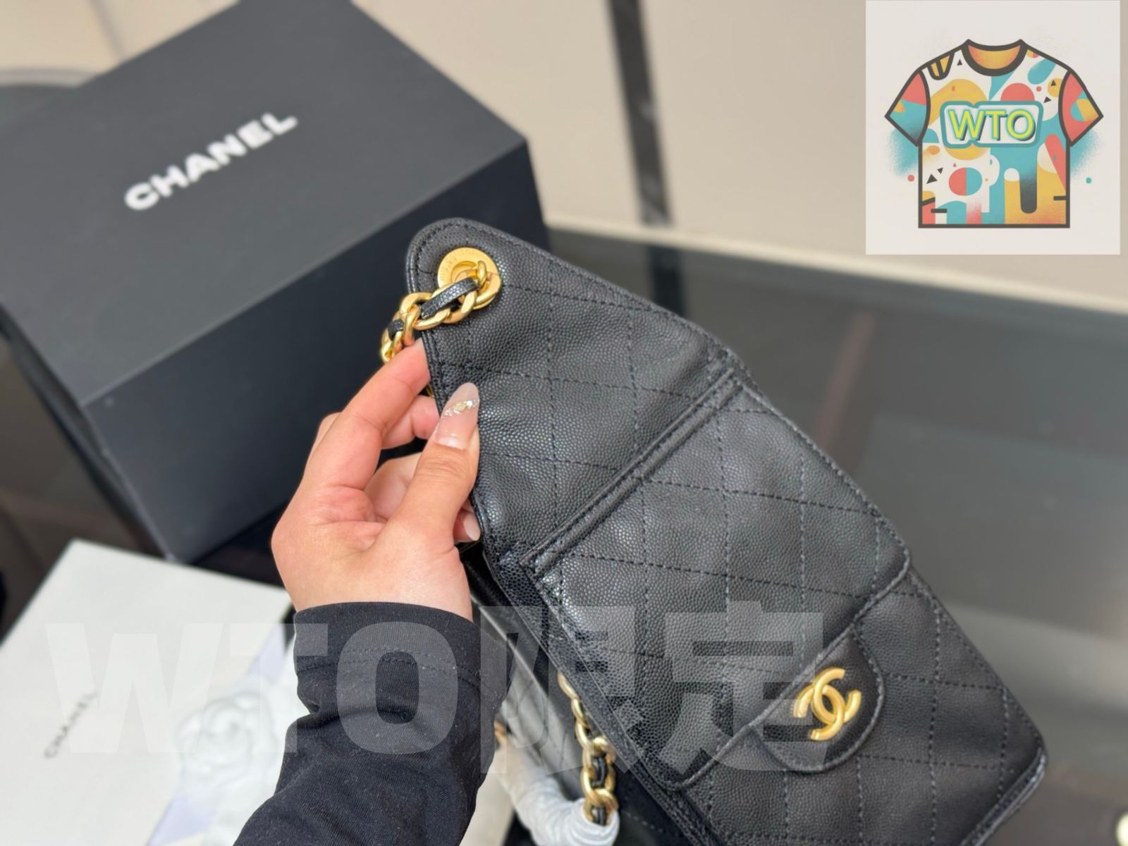  今日 Chanel 25 S ホボバッグ キャビアレザー -WTO輸入1 ショルダーバッグ ショルダーバッグ